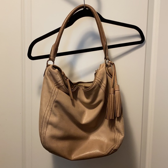 Jcrew leather tan-ish hobo bag - Picture 2 of 4